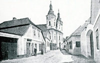 Kostel sv. Jana Nepomuského (kolem 1900)
